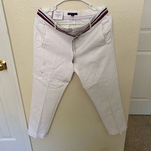 New Tommy Hilfiger  cropped white ankle pants